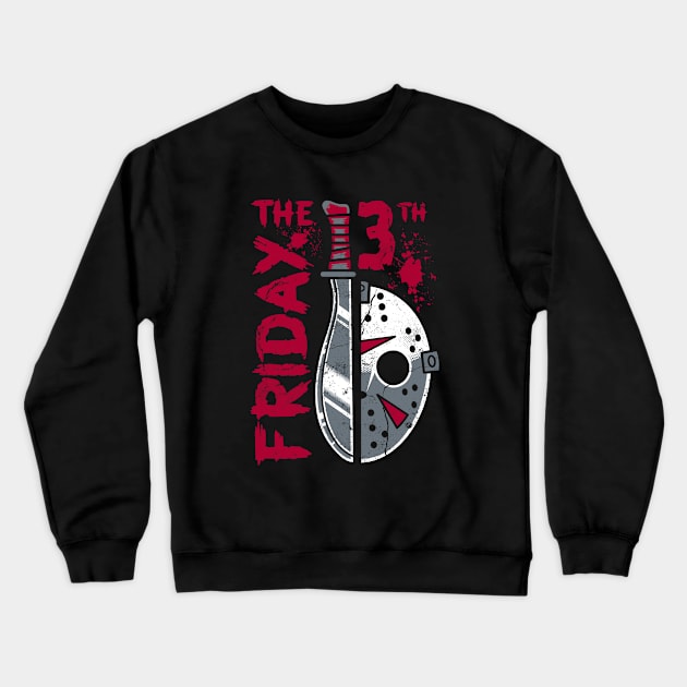 Friday the 13th - Crystal Lake - Slasher Movie - 80's Horror Crewneck Sweatshirt by Nemons